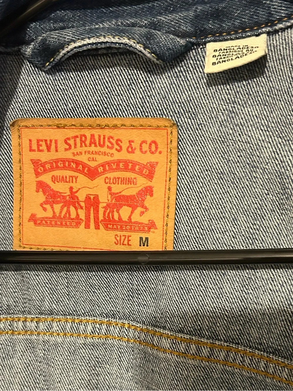 Levi's Dark Blue Denim Trucker Jacket